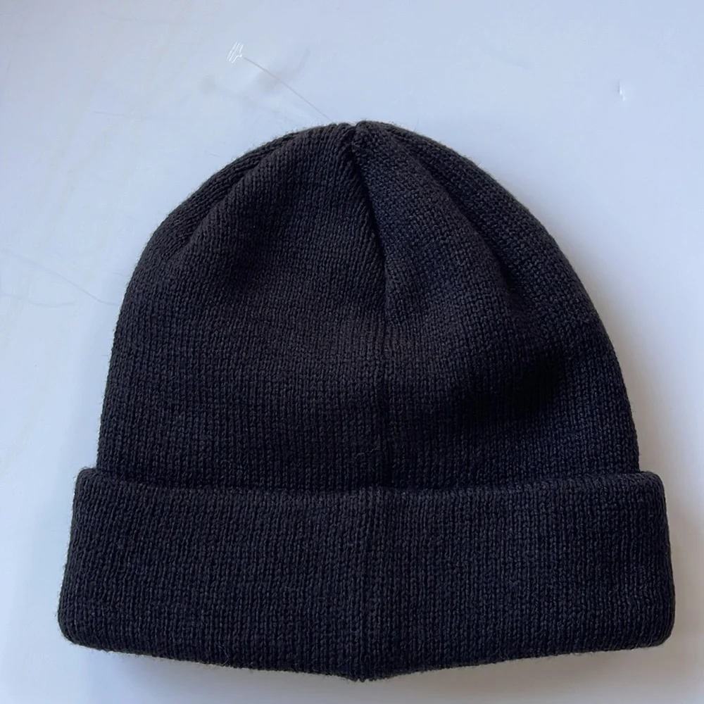Adidas Originals Trefoil Women's Embroidered Beanie Hat Black w/White Logo